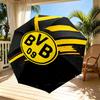 Guarda-chuva Automático Abre Fecha com Estampa do Borussia Dortmund, Guarda-chuva Dobrável Portátil, para Uso Externo, Deslocamento, Viagem de Acampamento, Presente de Aniversário Ideal