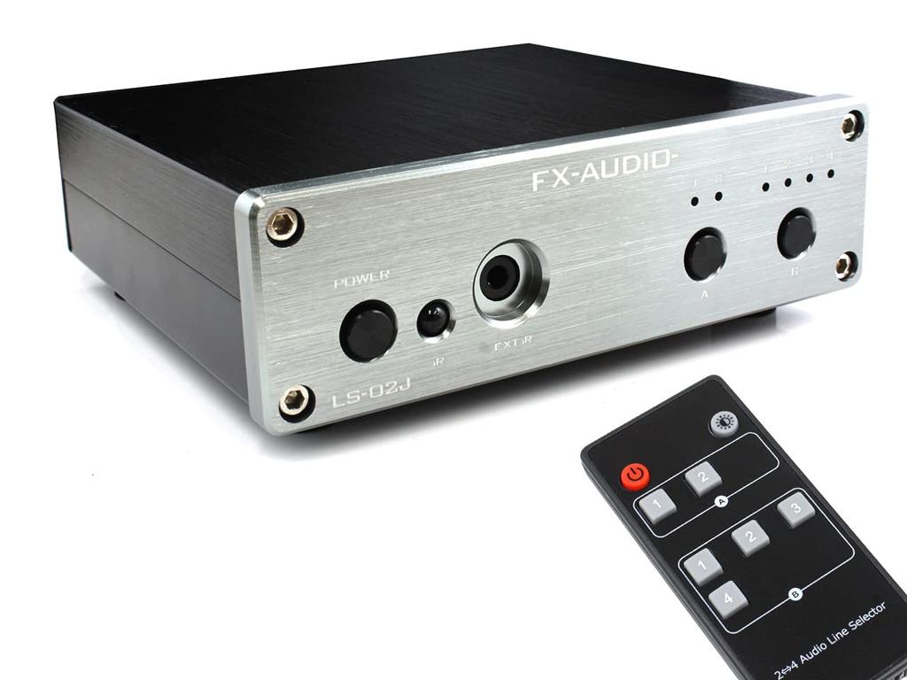 Remote Control Compatible Multiple Audio Line Selector RCA Switch Selector FX-AUDIO- LS-02J [Titanium Black] 24