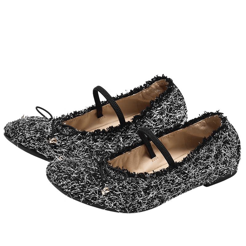 73Hours Women s Round Toe Buckle Slip-On Flats 38