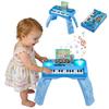 VEVOR Baby DJ Playset for Toddlers 1-3, Educational Musical Table Toys with 133 Sound Sources, Recording and LED DJ Turntable