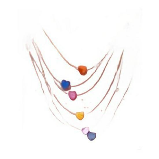 Dopamine Peach Heart Necklace: High-End Niche Summer Clavicle Chain for Women