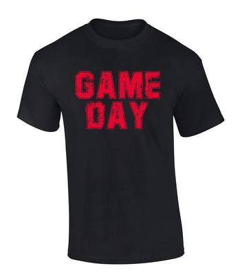 Georgia T-Shirt Football Team Farbe Rot und Schwarz Georgia Spieltag Shirt