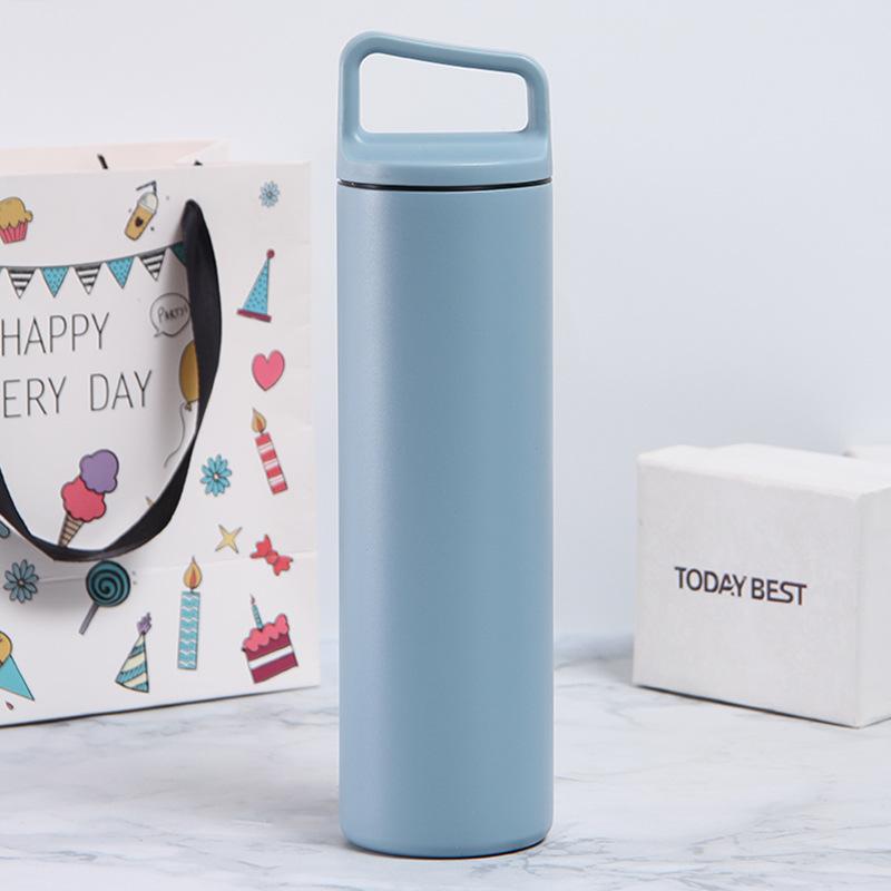 Portable  Thermos Cup 600ml Vacuum Flasks Portable Stainless Steel Thermos Cup Water Bottle Travel Tea Mug Office Thermos Cup