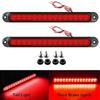 2PCS New 12-24V 15LED Tail Rear Lamp for Trailer Truck Lorry Pickup-Brake/Stop/Turn Lights Light Bar Strip Back Up Lights 1