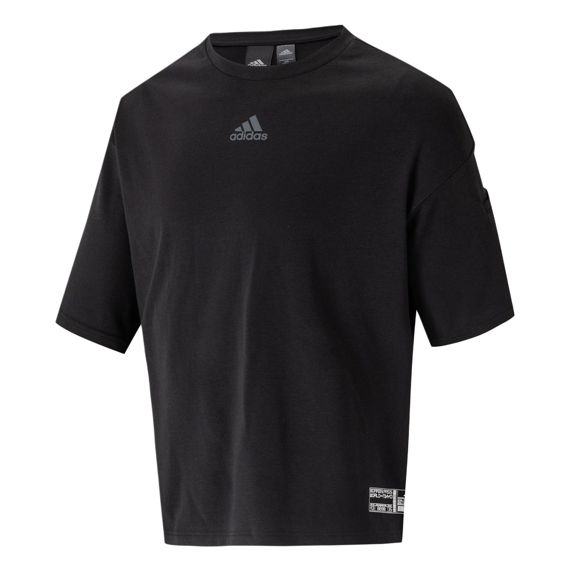 Adidas T Shirts Men s Black Crew Neck Moderate GL9633 44