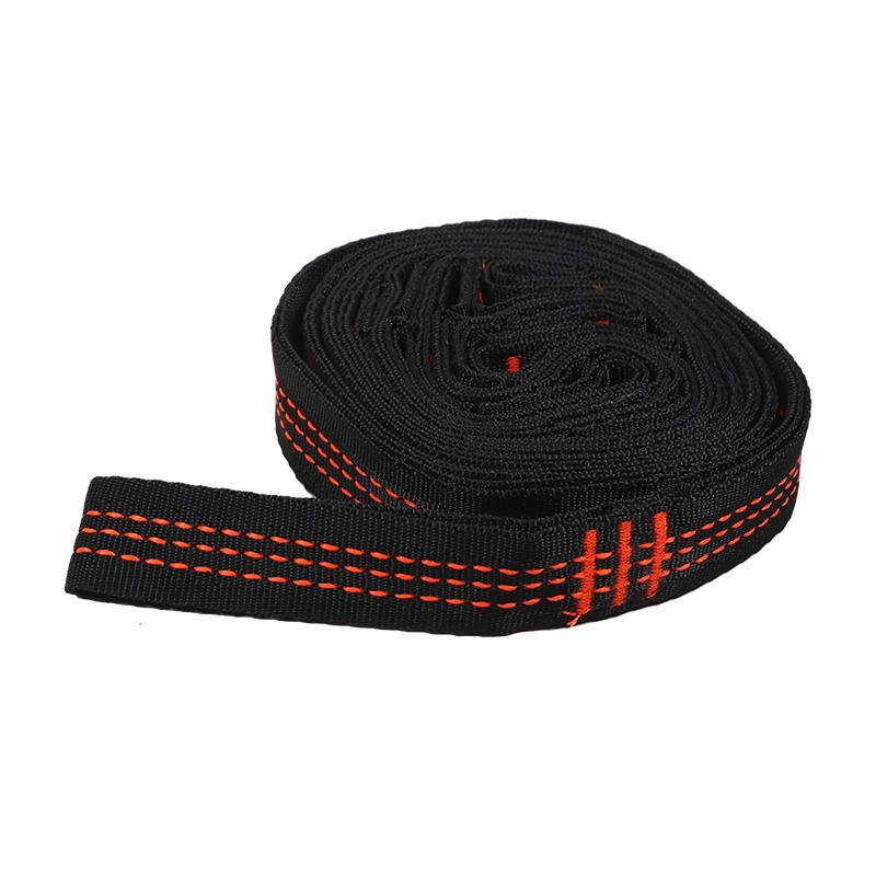 High Quality Bearing Capacity Hammock Straps Breaking Strength Polyester Hammocks Belt Rope 5 Rings For Outdoor Hanging Beds