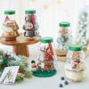 500ml Red Snowman Christmas Tree PET Bottle for Milk Tea, Juice, Beverage, and Coffee