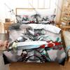 Cool Goblin Slayer Masked Warrior Priestess Grim Dark Fantasy Adventure Anime HD Print Bedding Set Duvet Cover + 2 Pillowcases