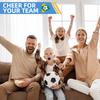 Fußball Temporäre Tattoos, Fußball Fan Aufkleber, Körperaufkleber für Erwachsene und Kinder