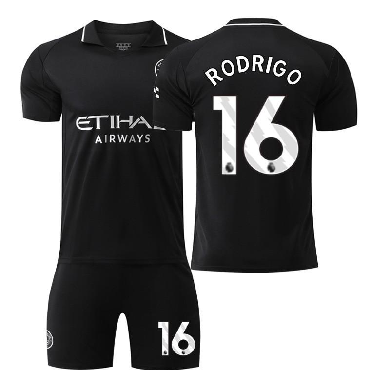 25-26 Manchester City Auswärts Nr. 9 Harland Fußballuniformen Set Herren 10 Galish 47 Foden 16 Rodrigo