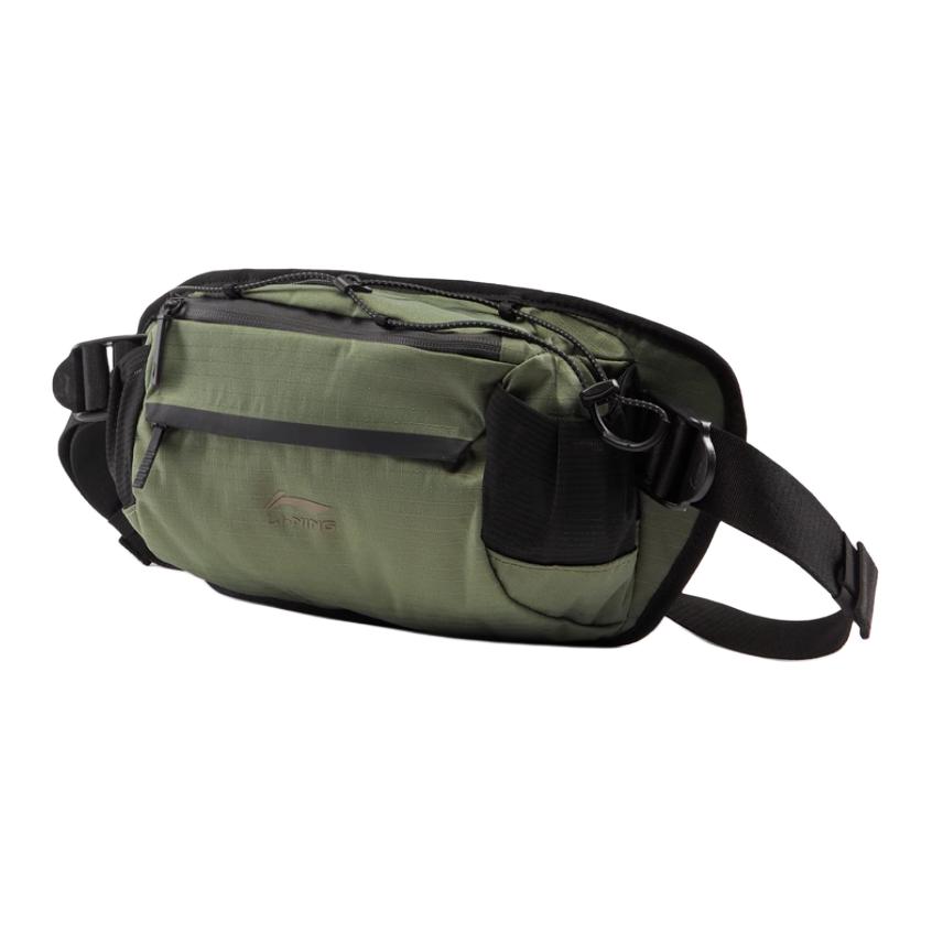 New LiNing Polyester Fanny Pack Unisex Army Canvas Green ABDV011-2