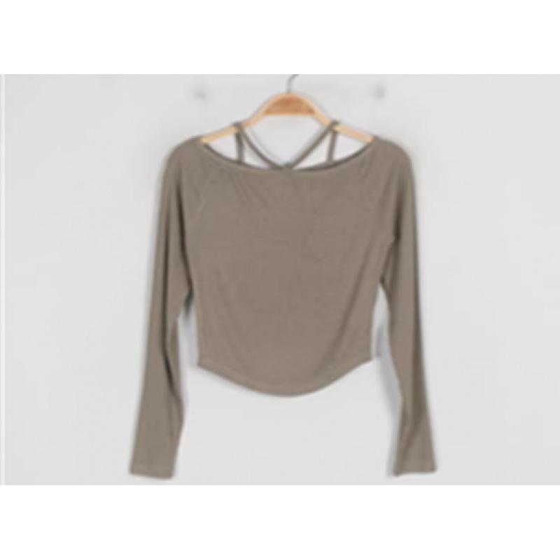 

2024 Autumn Women s Fashion: Versatile One-Shoulder Spaghetti Strap Base Layer One Size бежевий