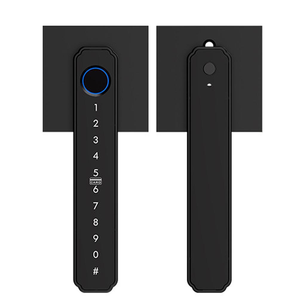 Smart Fingerprint   5 in 1 Keyless Entry Biometric Lock with APP Control Password Keypad IC Card Auto Lock for   Apartment