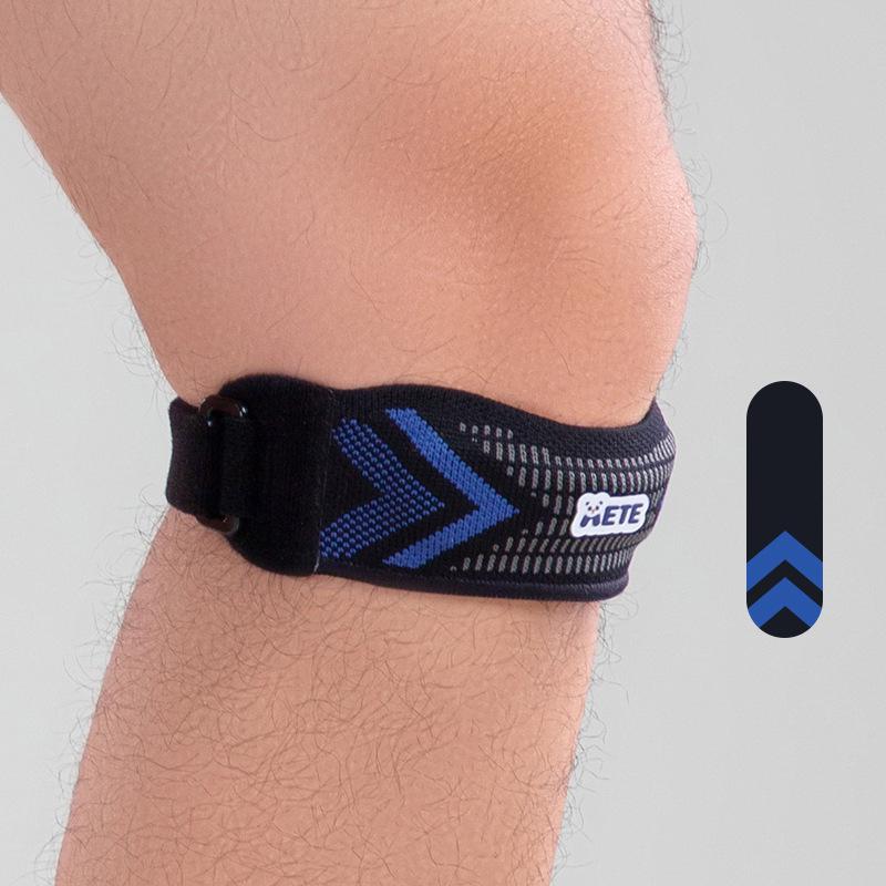 Breathable Non-slip Silicone Patella Strap Knee Brace for Running, Fitness, Basketball, and Meniscus Support One Size