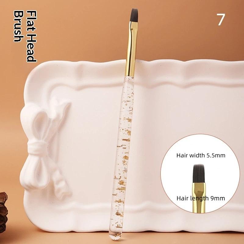 

1Pcs Nail Brush Set Detail Work Pens Stylish Acrylic Handles Gel Nail Art Fine Line Painting Professional Home Use Manicure Tool 7