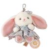 Floral Skirt Rabbit Plush Keychain Doll Ornament