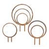Round Wooden Plants Trellis Indoor Outdoor Potted Flowers Plants Climbing Small Houseplants Vine Ivy Support Concentric Circles Stake