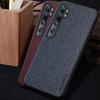 Carcasa de telefono: Funda para Xiaomi Mi Note 10 Pro Lite, Textura de Sarga Lavada Vintage, Cubierta Trasera Protectora de Cuero Sintético Funda