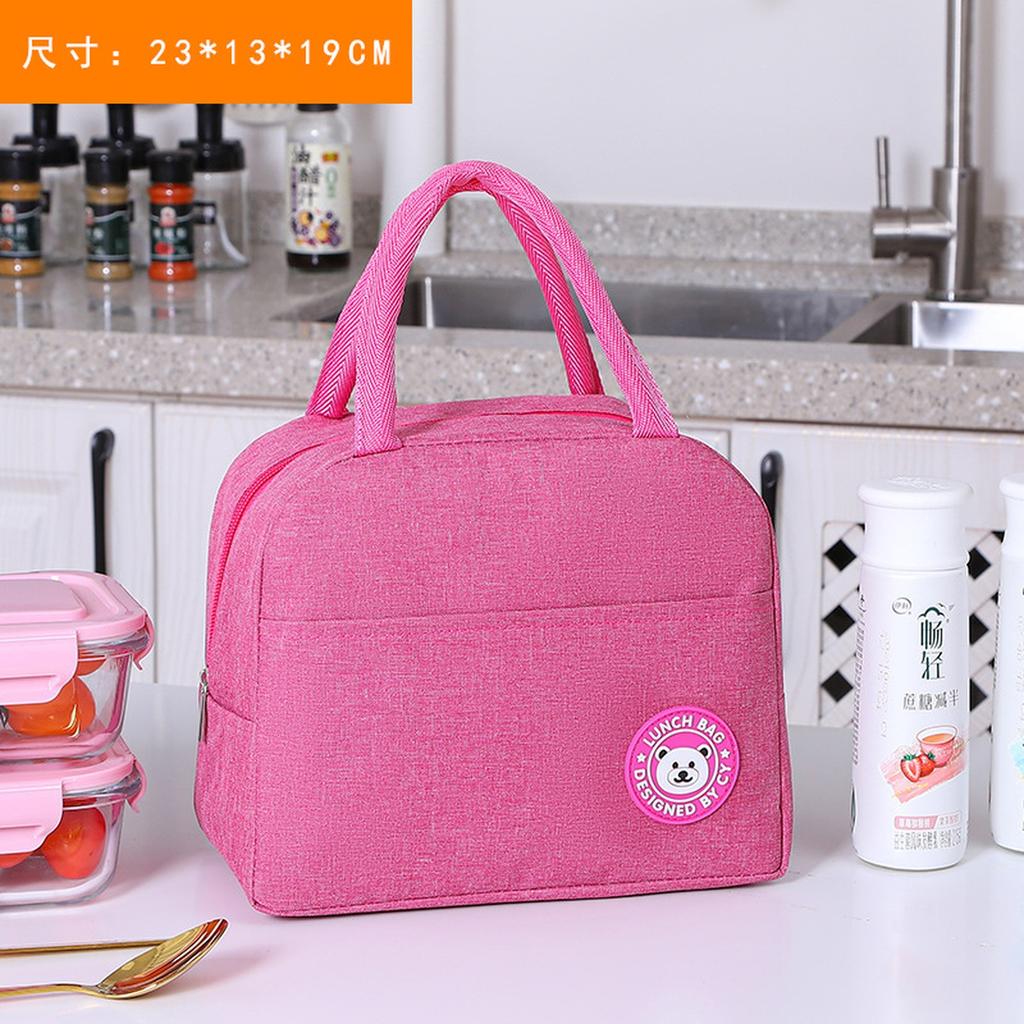 Insulated Lunch Bag Thermal Tote Bag Thick Aluminum Foil Cotton Lunch Box Bag for Workers