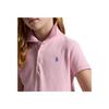 Polo Ralph Lauren Kleid Einfarbig Plissiert Stretch Mesh Hellrosa Kinderkleider CWPODRSG3D20999