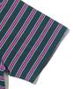 TAILOR STUDIO Classic Striped Short Sleeve T-Shirt (Charcoal/Purple)