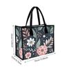 Elegant Floral Printed Casual Shoulder Tote Bag For Daily Shopping And Outdoor Commute Use