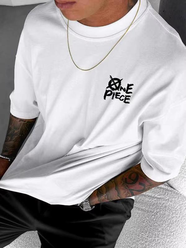 ONE PIECE Herren T-Shirt Roronoa Zoro Japanischer Anime Sommer Locker Baumwolle Y2K Harajuku Junge Kinder Eltern-Kind Kurzarm