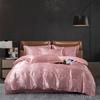 2025 New European Light Luxury Jacquard Four-piece Set, Satin Silk Quilt Cover, Bed Sheet Single Double Four-piece Set