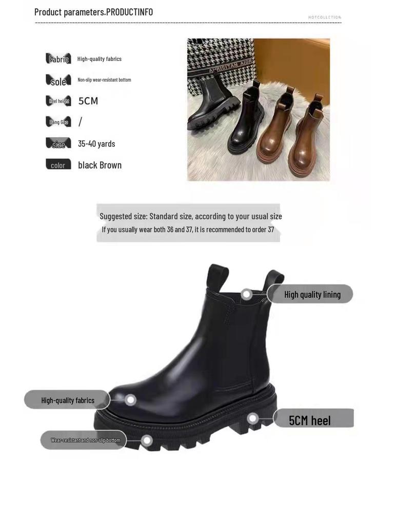 Bestseller Unisex Martin Schneestiefel: 2025 Winter Rutschfeste Mode Chelsea Stiefelette