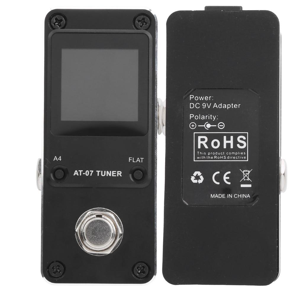 Aroma Pedal Afinador de Guitarra Elétrica Baixo 430?Chave True Bypass 450Hz Liga de Alumínio AT?07