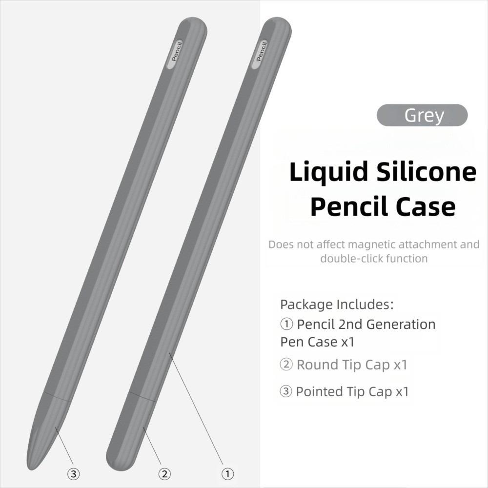 Custodia in Silicone per Matita Tablet Antiurto Antiscivolo Custodia per Stylus Ergonomica Colorata Copri Penna Touch Screen per Apple Pencil Pro/2