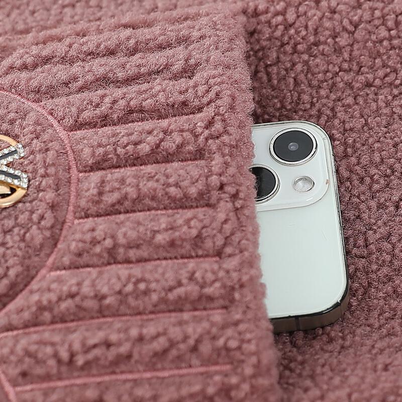 SIFONE Women's Plush-Lined Lamb's Wool Hooded Coat