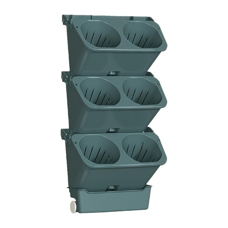 Easy Install Hanging Flower Pot Auto Watering For Home Decoration Indoor Plant Balcony Gardening Plastic Space Saving Planter