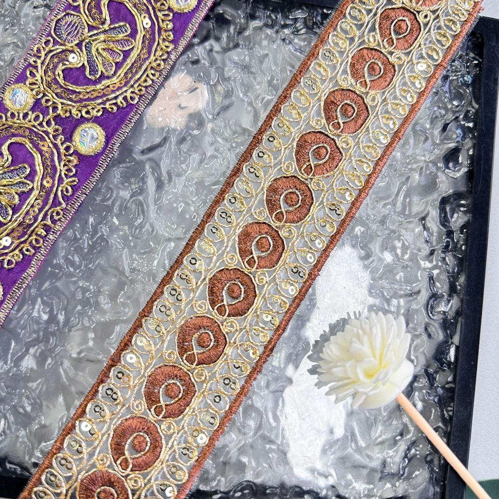 Exotic Bead Strand Embroidery Barcode Clothing Skirt Luggage Decoration Bohemian Lace Accessories