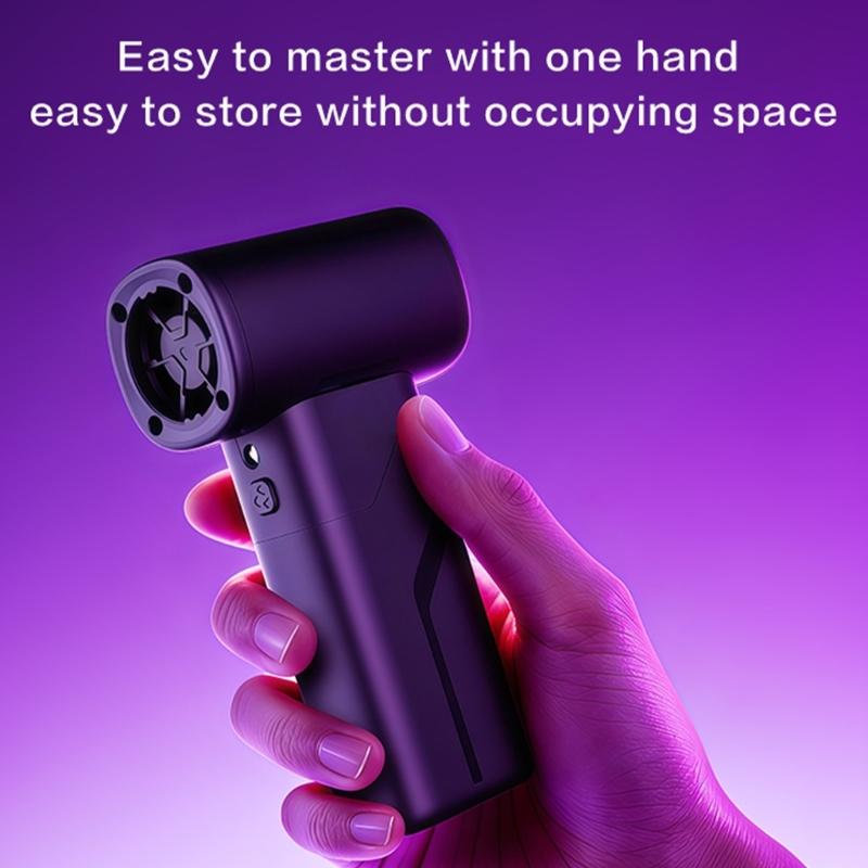 Cordless Fan Light Weight Dust Blower Handheld Engine Fan Air Duster 110000RPM for Women Men Computer Cleaning Outdoor
