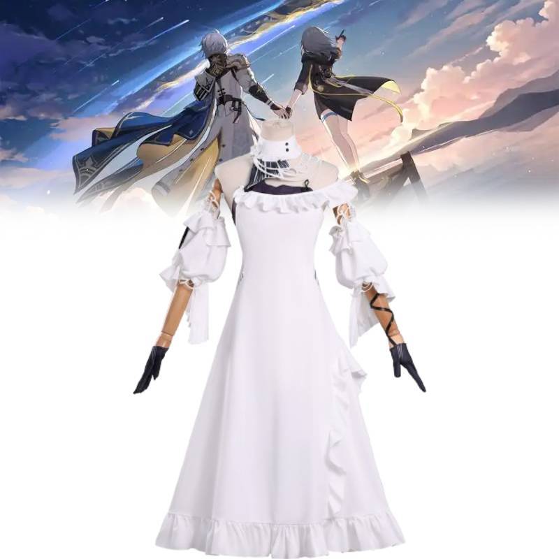 Wuthering Waves Phrolova Cosplay Kostümü Oyun Anime Rol Yapma Sokak Stili Yumuşak Kumaşlı Gençler İçin