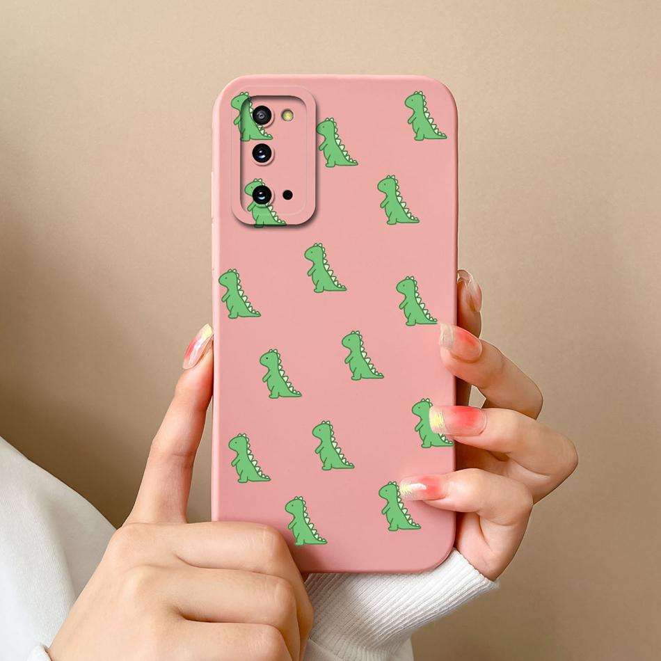 Case For Samsung Galaxy S20 FE Plus Ultra Cute Soft Liquid Silicone Full Protection Bumper For Samsung S 20 GalaxyS20 Coque Gift