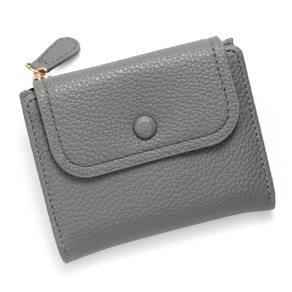 Women's Multifunctional PU Lychee Pattern Coin Purse and Wallet