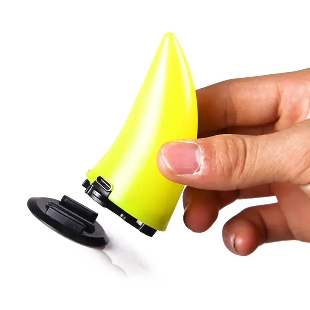 

1PC Car Motorcycle Helmet Devil Horn with Light Cute Decoration Motocross Full Face Off Road Helmet Decoration Car Accessories жёлтый