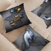 Metal Figure Statue Pillow Cover For Bedroom Room And Living Room Sofa Decorative Cushion Cover