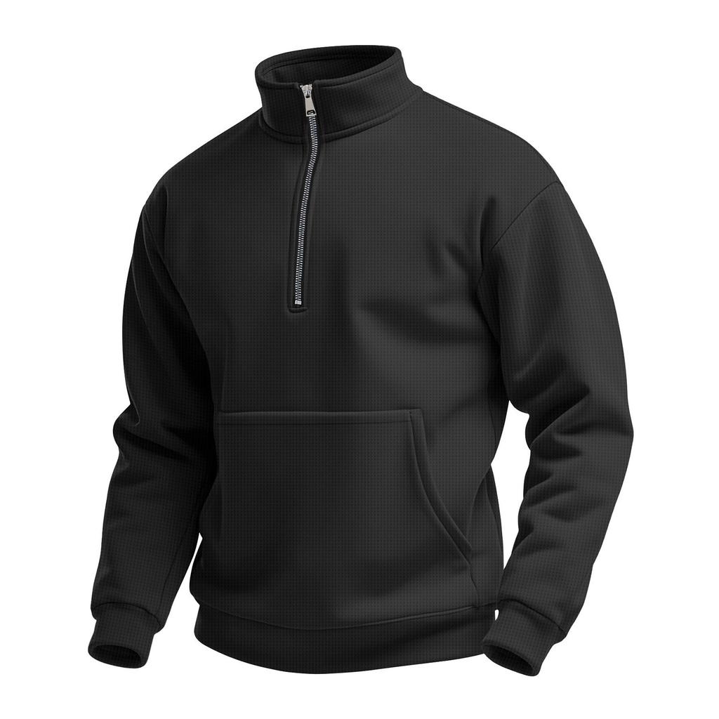 Men's  Leisure  Gao Ling  Waverg  Zipper  Long  Sleeves  Hoodie