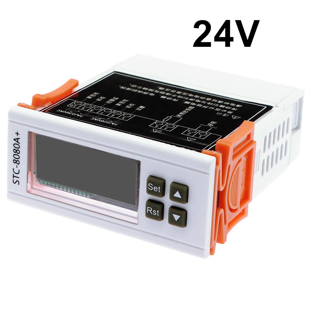 STC-8080A+ Digital Thermostat Intelligent Automatic Temperature Controller For Refrigerated Cabinet Defrost Timer Alarm Function