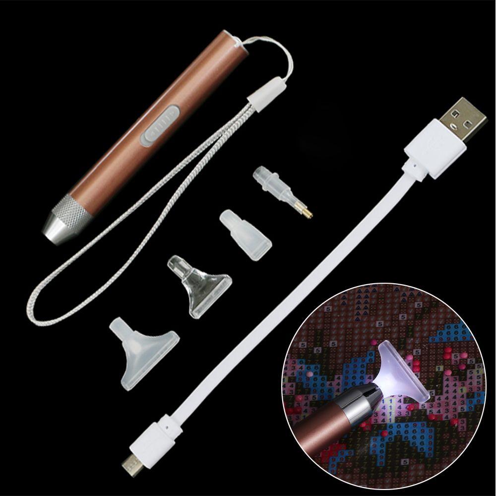 

Stitch Sewing Accessories 5D Diamond Painting Point Drill Pen Diamond Painting Pen Lighting USB
