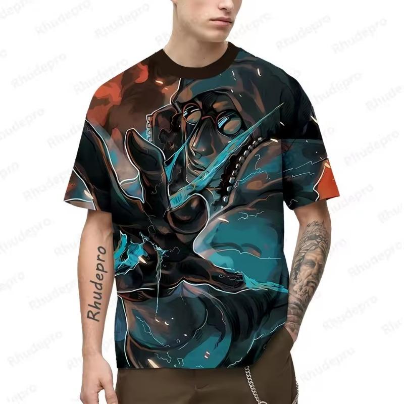 Letní Pánské Módní Tričko Módní Harajuku 3D Tištěné Kreslený Vzor Tričko Ležérní Pohodlný Top s Krátkým Rukávem