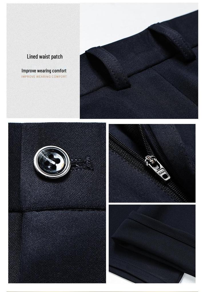 Plus Size Men's Summer Casual Pants, XL, Extra Wide, Four-Way Stretch, Straight Leg, Loose Fit, Business Slacks.