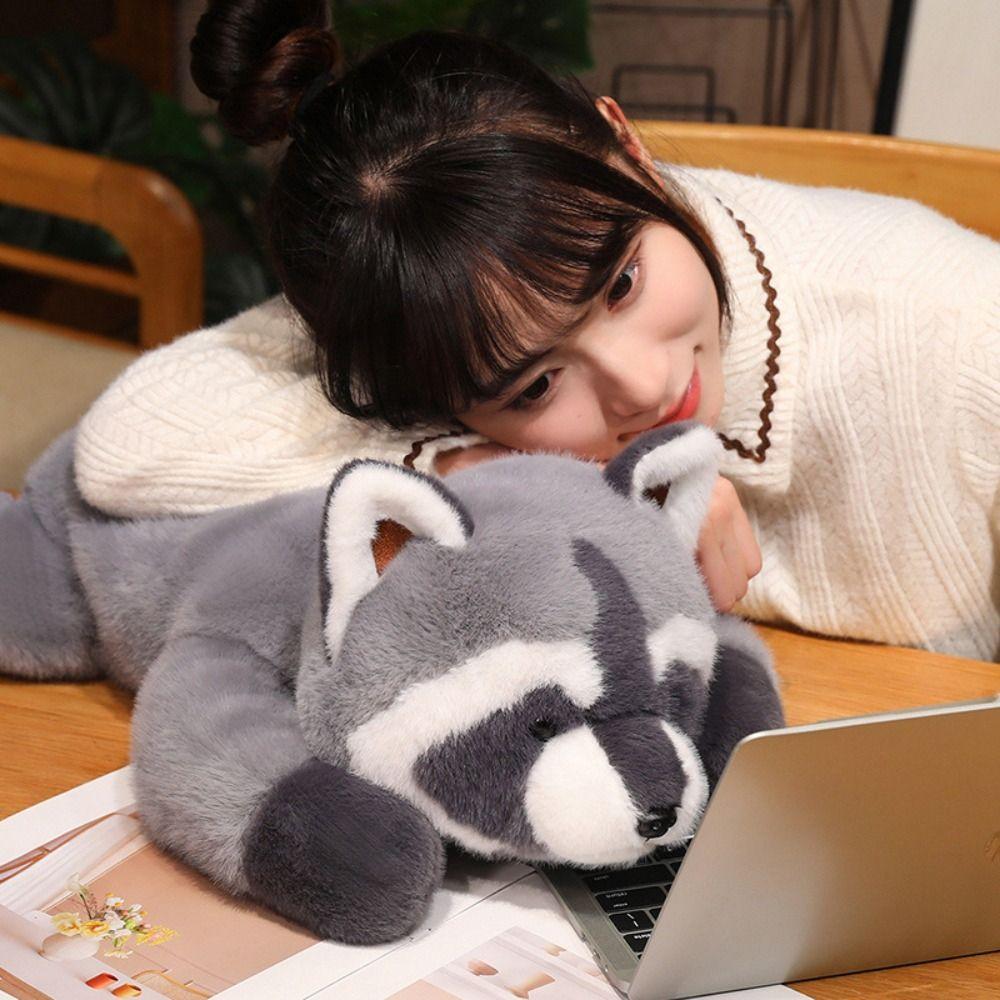 Raccoon Cute Animal Plush Toy Ailurus Fulgens Cartoon Sleeping Pillow Christmas Gift