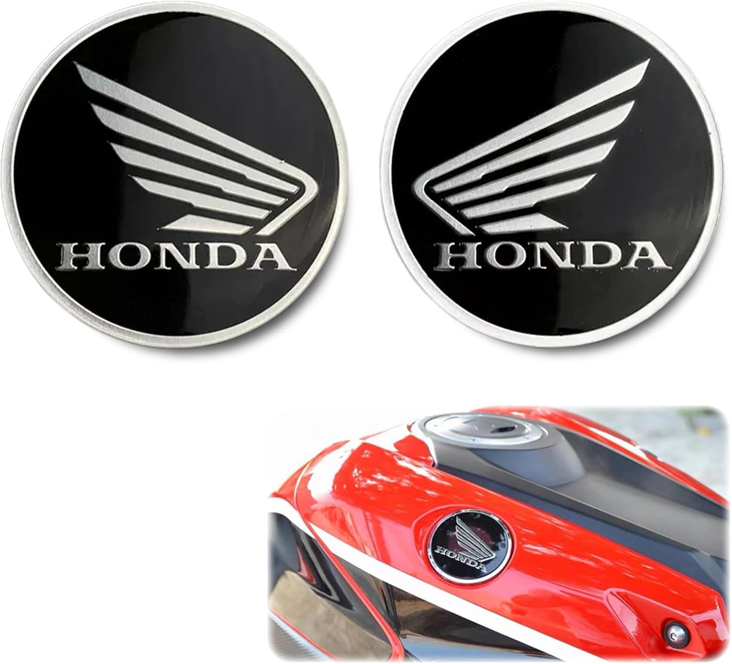 

GenPick For Honda Tank New 3D Sticker Logo Motorcycle Tank Sticker Emblem чёрный