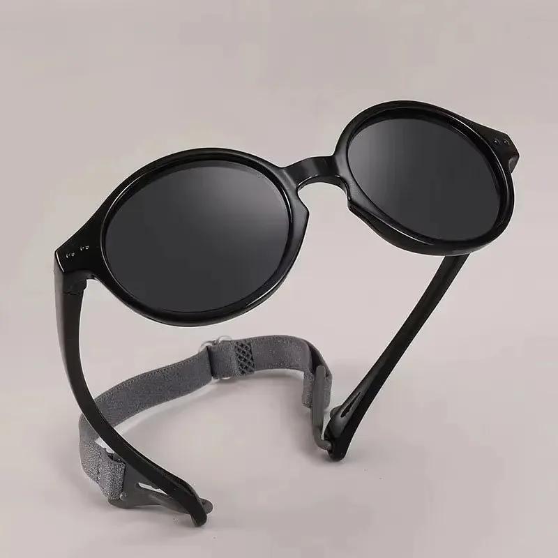 Baby Polarized Sunglasses with Strap UV400 Protection Infant Toddlers Sun Glasses for Age 0-24 Months