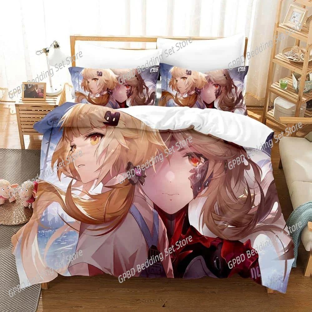 Comforter 3D Printing Game Tower Of Fantasy Anime Bedding Set Bedroom Soft Modern S Comefortable Quilt