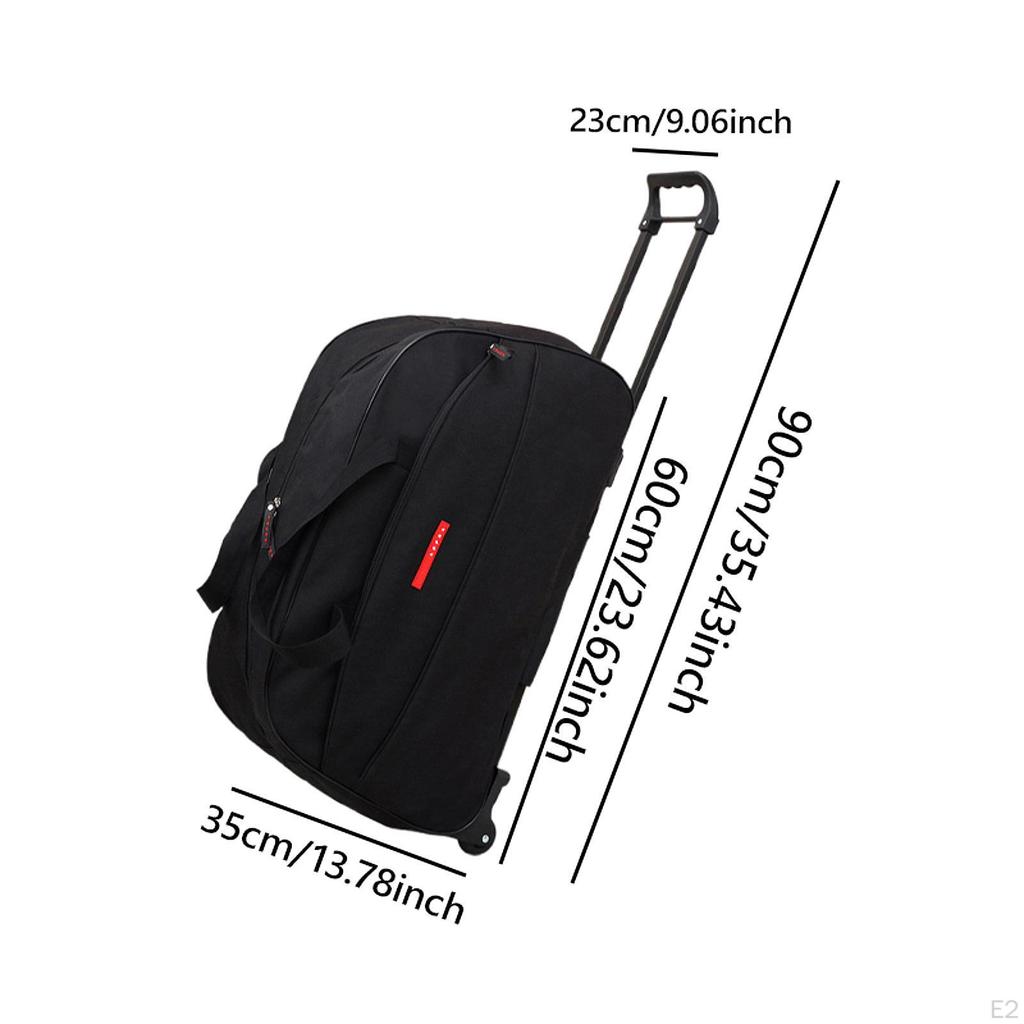 Rolling Duffel Bag Portable Travel Luggage for Outdoor Business Trip Picnic